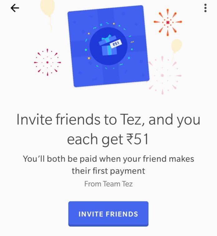 Tez App Refer and Earn invite friends