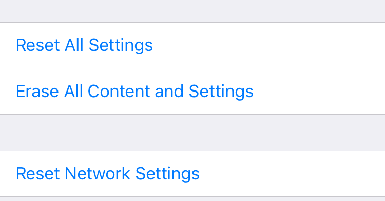 Reset All Settings on iPhone